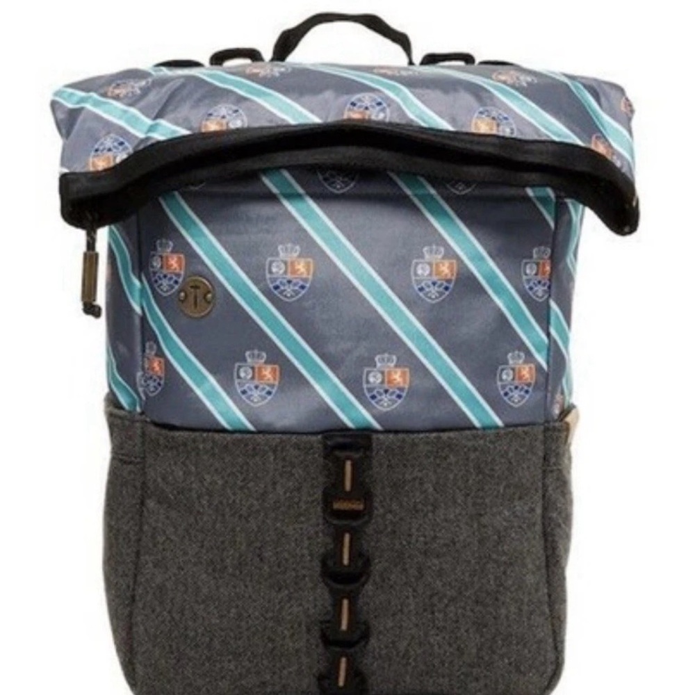 Focused Space The Wimbledon Tennis Backpack Blue Gray Laptop Travel Bag NWT